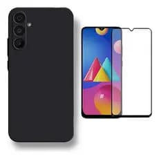 Capinha Silicone Aveludada + Película 3D de Vidro Para Samsung Galaxy A14 5G