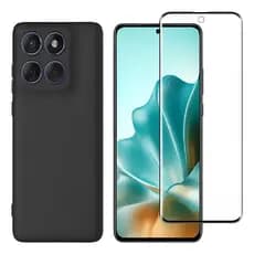 Capa Silicone Aveludada + Película Cerâmica Flexível 9D Para Moto G47 5G