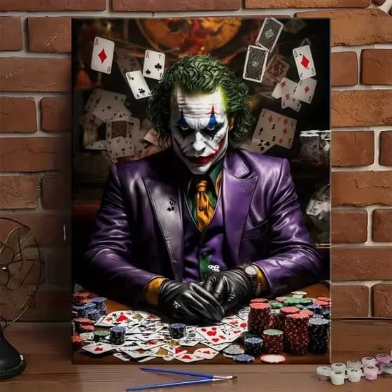 Quadro Decorativo Coringa Joker Poker Night Vilão