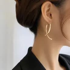 Brinco Feminino Aço Inoxidável Antialérgico não Escurece Banhado Dourado e Prateado
