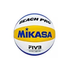 Bola Vôlei De Praia Mikasa Bv550c Cor Branco Amarelo E Azul