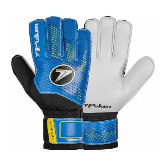 Luva Goleiro Futebol Campo Training Adulto Poker Azul