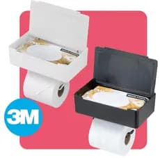 Porta Papel Higienico Lenco Umedecido Suporte Para Celular Sem Furo Fixação Dupla Face 3M Arthi
