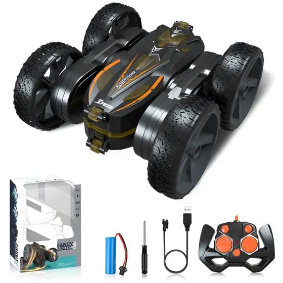 Carrinho De Controle Remoto Acrobatico 360 Graus Pirueta Maluco Off-Road 4x4 Recarregavel Kizumba