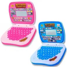 Laptop Notebook Infantil Educativo Menino Menina Estudo Bilingue Inglês Português Notebook Kizumba