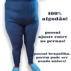 Kit 2 Ceroulas Plus Size Calça Unissex G1/g2/g3 Extras Pijama  térmico algodão conforto