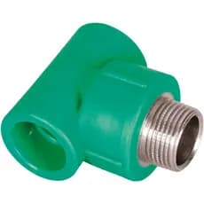 Tê PPR 32x1x32 F/M/F com Inserto Metálico Central Amanco Conexão PPR Água Quente