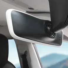 Acessório Interior Tesla Indispensável – Protetor De Espelho Retrovisor De Silicone Para Modelo 3 Ysx Fácil Instalação C