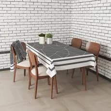 Toalha de Mesa Retangular Serve para 4 e 6 Lugares Linhas