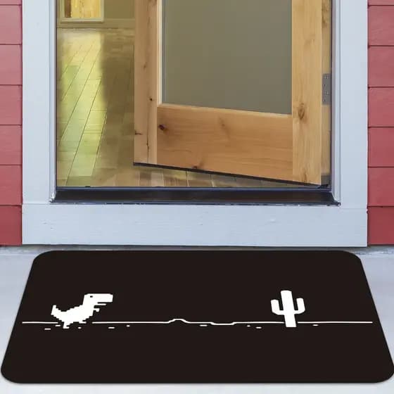 Tapete de Porta Game Rex DcoreAqui Antiderrapante