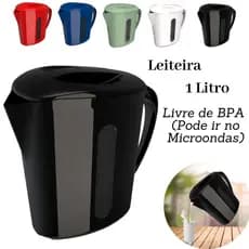 Jarra Leiteira 1 Litro de Microondas Unitermi Fervedor de Leite 1L Micro ondas Água Suco