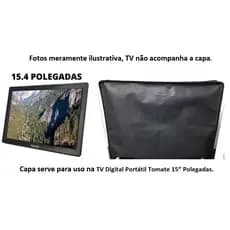 Capa para TV Digital Portátil Tomate 15” Polegadas em TNT Grosso.