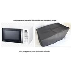 Capa Para Forno Microondas Confeccionada em TNT Preto, Bonito e Resistente.