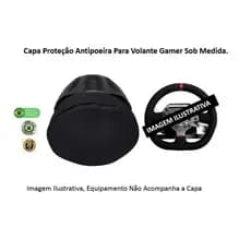 Capa Proteção Para Volante Gamer F1 PS Longitech Sob Medida em Tnt Antipoeira Preto Bonito Resistente Proteção Raios UV.