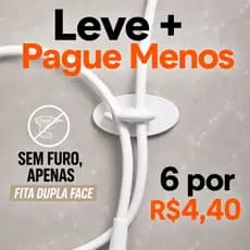 Suporte Chuveirinho Parede Adesivo Dupla Face Chuveiro Banheiro Gancho