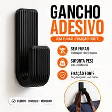 Kit 10, 6, 3 Gancho Suporte Resistente Com Fita Dupla Face Para Toalhas Roupas Acessórios Variado Premium