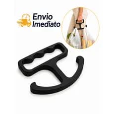 Suporte Compras Gancho ergonômico Carregador Sacola Mercado