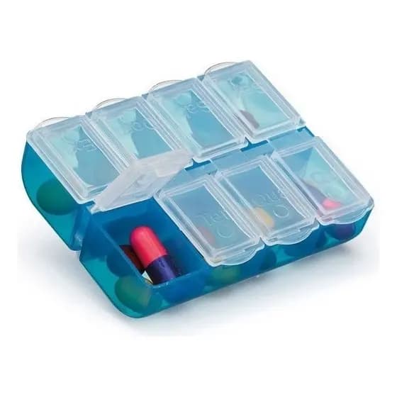 Porta Remédio Semanal Mini P/ Bolso Bolsas Idosos E Cuidados