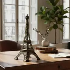 Torre Eiffel Paris Enfeite Miniatura Decoração De Metal 25cm