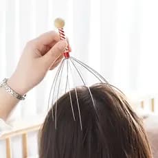 Massageador Polvo Relaxar Cabeça Couro Cabeludo Anti Estress