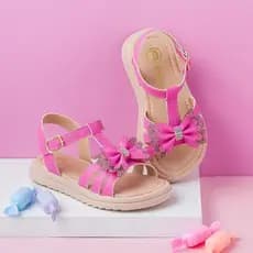Sandália Feminina MOLODE 080-015 Confortável Criança Promoção Envio Rápido Delicada Confortável Promoção Infantil