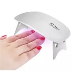 Mini Cabine Led/uv Sun Mini Portátil 6w Unhas Gel
