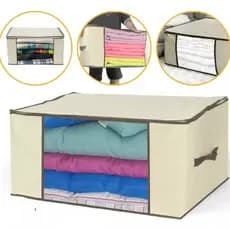 Kit 3 Packs Organizador com Zipeer Porta Edredom Travesseiro Roupa Cobertor diversos