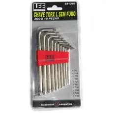 Jogo De Chave Torx L Com 10 Peças Sem Furo Lee Tools