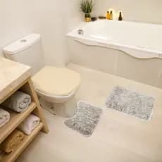 Tapete Banheiro Antiderrapante Kit 2 Peças