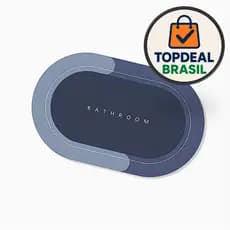 Tapete de Banheiro Super Absorvente Antiderrapante Secagem Rápida - Chuveiro, Cozinha e Varanda