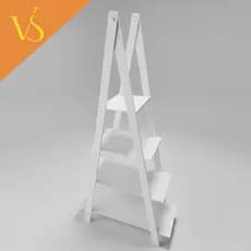 Escadinha MDF 4 Andares Ideal Para Decoração de Festas, Eventos e Casamentos