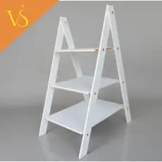 Escadinha Escada Para Mesa Lembrancinhas Doces Decoração De Mesa MDF Branco