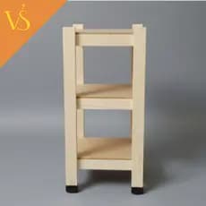 Estante Prateleira Para Decoração Casa Escritório 3 Prateleiras MDF E Pinus Cru Resistente
