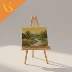 Cavalete Para Telas E Pinturas Desenho Criança MDF 50cm