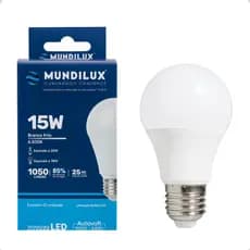Kit 10 Lâmpadas LED Bulbo15W Mundilux Cor Branco Frio 6500K Bivolt Super Econômica