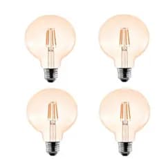 Kit 4 Lâmpada Filamento G95 4W 2400K - mundilux