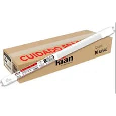 Kit 10 Lâmpadas Led Tubular T8 120cm 18w Branco Frio Bivolt Tube Glass Kian