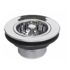 Válvula Americana para Pia de Cozinha 3.1/2X7/8'' Higiban 1822 303964 Metal c/ Porca ABS