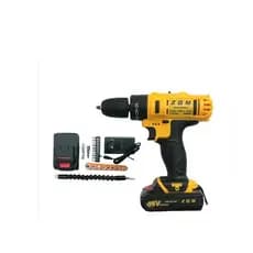 Parafusadeira Furadeira Sem Fio Bivolt 36v 2 Baterias Zgm