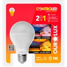 Lâmpada LED Anti-Inseto Bulbo Luz Branca e Amarela 9W 2 em 1 Bivolt