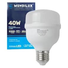 Lâmpada Led Super Bulbo 40w Bivolt Alta Potência Econômica