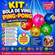 🎈 kit Bola de Vinil Infantil com Cordão – Diversão Garantida! 🎈