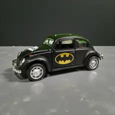🦇🚗 Miniatura Fusca Batman Preto – Estilo Geek, Diversão e Colecionismo em Um Só Produto! 🚗🦇