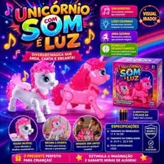 🦄✨ Unicórnio com Som e Luz – Diversão Mágica que Anda, Canta e Encanta! ✨🦄