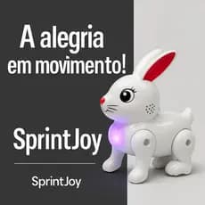 Brinquedo Interativo Coelho Luz Som Diversão Crianças 4-8 Anos