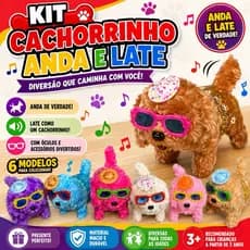 🐶✨ KIT 06 ou 12 CACHORRINHOS ANDA E LATE – DIVERSÃO GARANTIDA PARA AS CRIANÇAS! ✨🐶