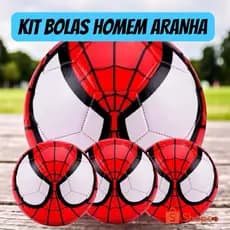 🕷️⚽ kit Bola Infantil Tema Heroi – A Mais Desejada do Momento!