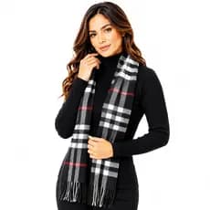 Kit Blusa Térmica Segunda Pele Feminina Preta Gola Alta Canelada + Cachecol Modelo Sortido