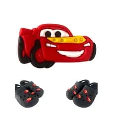 Pin emborrachado Enfeite Sapato Botton Pingente Babuche Carros Relampago MacQueen