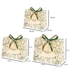 Sacola de Presente Embalagem Premium Reforçada Luxo Reutilizável kit com 10 uni